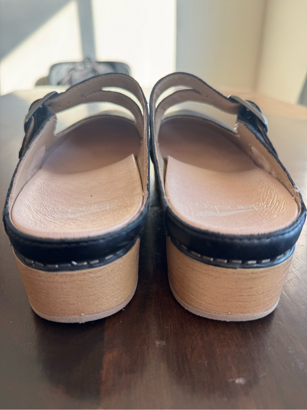 NEW Dansko Britney Black Mary Jane Leather Clog Women’s Slip-On Shoe Sz. 9 -$140 - Picture 6 of 7
